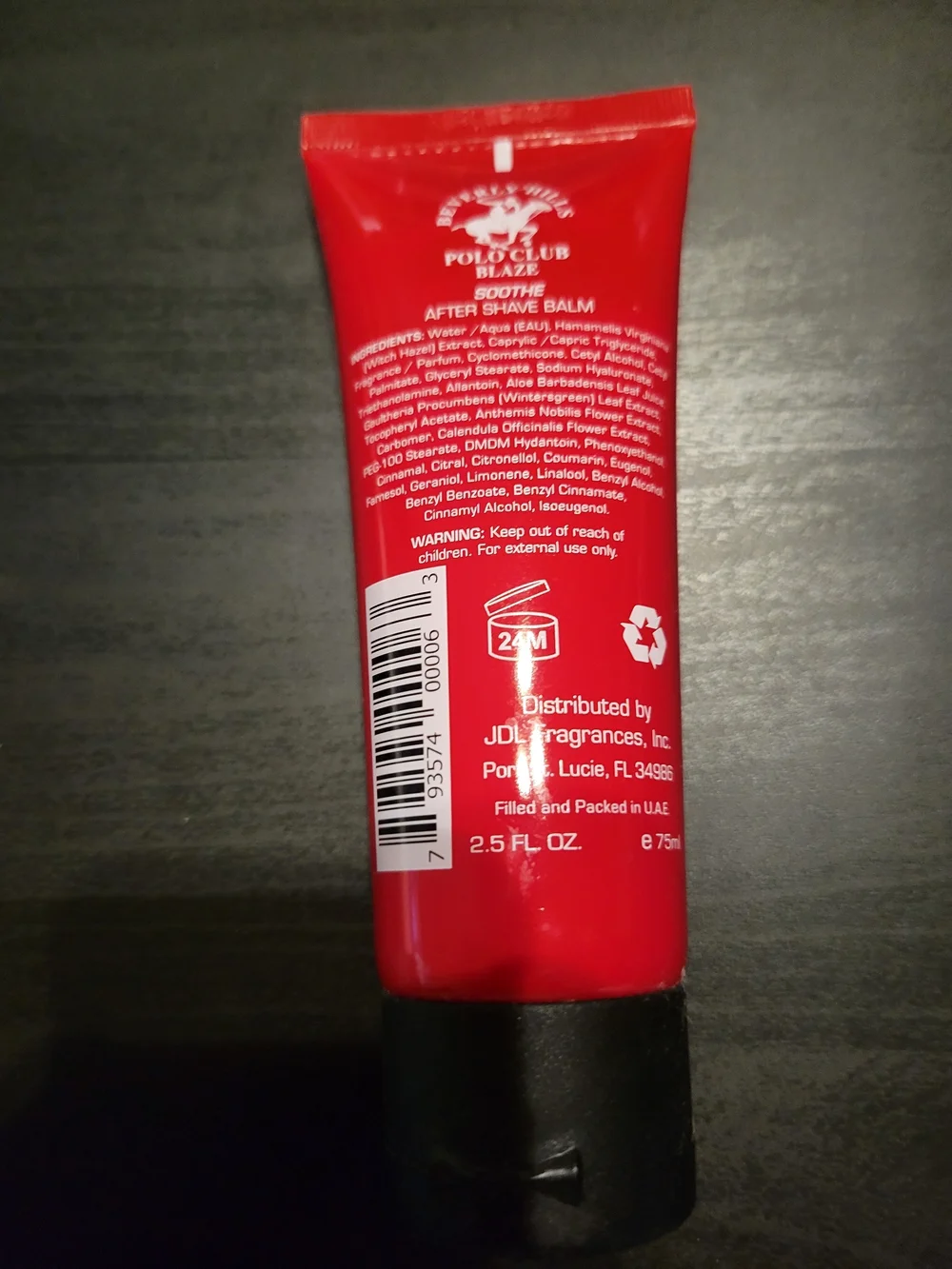 U.S. Polo Assn. Polo Club Blaze After Shave Balm - Red & Black